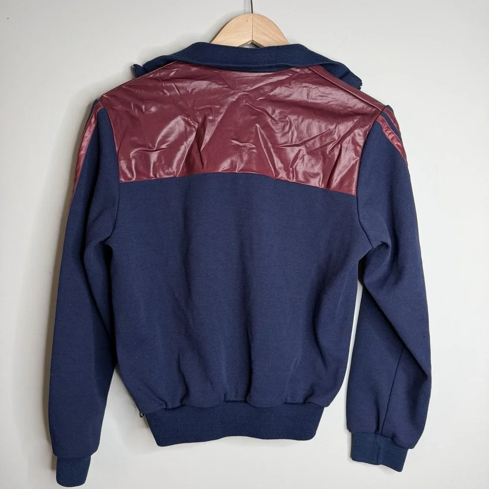 RARE VINTAGE ADIDAS SPORT JACKET 80S SHINY/GLANZEND SZ-S Cotton/Viscose‎ Blend